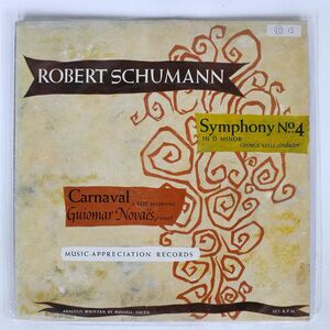 米 GEORGE SZELL/ROBERT SCHUMANN SYMPHONY NO. 4 IN D MINOR, OP. 120/MUSIC APPRECIATION RECORD MAR579 LP