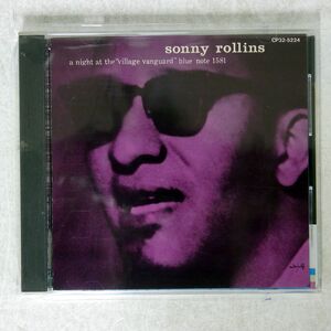 SONNY ROLLINS/A NIGHT AT THE VILLAGE VANGUARD/BLUE NOTE CP32-5224 CD □