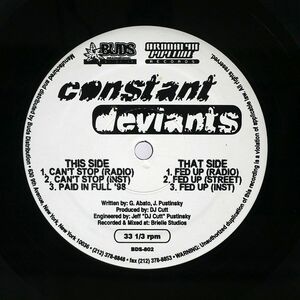 米 CONSTANT DEVIANTS/CAN’T STOP FED UP/BROOKLYN PIPELINE BDS802 12