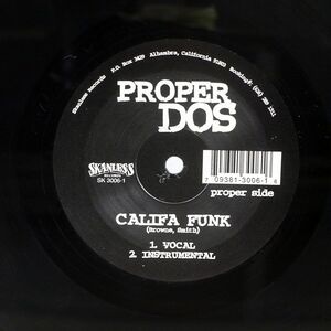 PROPER DOS/CALIFA FUNK BYE BYE BABY/SKANLESS SK30061 12