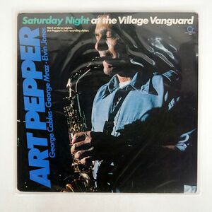 米 ART PEPPER/SATURDAY NIGHT AT THE VILLAGE VANGUARD/CONTEMPORARY 7644 LP