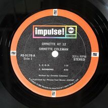ORNETTE COLEMAN/ORNETTE AT 12/IMPULSE! AS-9178 LP_画像2