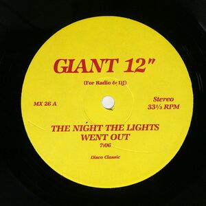 米 TRAMMPS/NIGHT THE LIGHTS WENT OUT OVER AND OVER/GIANT MX26 12