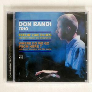 未開封 DON RANDI/FEELIN’ LIKE BLUES / WHERE DO WE GO FROM HERE?/FRESH SOUND FSR-CD 819 CD □