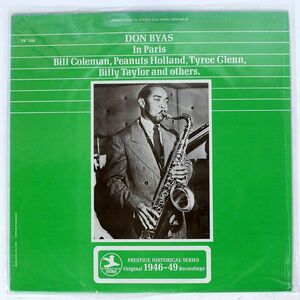 米 DON BYAS/IN PARS/PRESTIGE PRT7598 LP