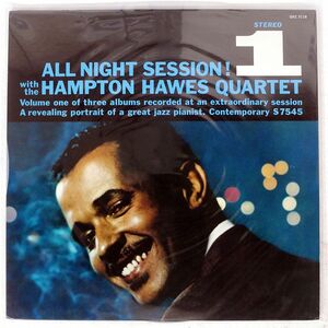 HAMPTON HAWES QUARTET/ALL NIGHT SESSION, VOL.1/CONTEMPORARY GXC3118 LP