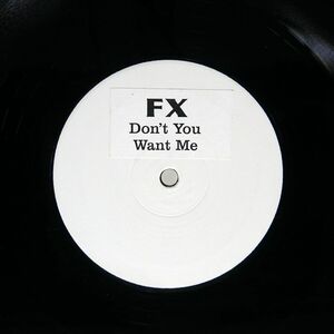 独 ブート FX/DON’T YOU WANT YOU/NONE M03 12