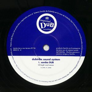 米 DUBTRIBE SOUND SYSTEM/SAMBA DUB/IMPERIAL DUB RECORDINGS IDR015 12