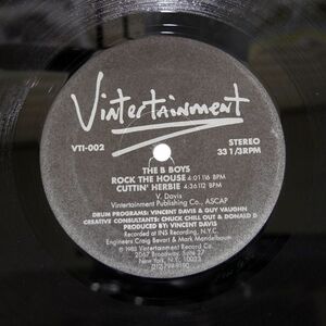 THE B. BOY’S/ROCK THE HOUSE CUTTIN’ HERBIE/VINTERTAINMENT VTI002 12