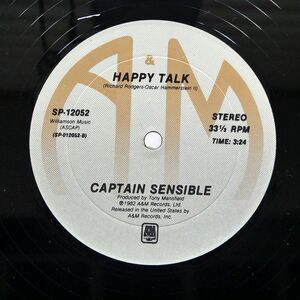 CAPTAIN SENSIBLE/WOT HAPPY TALK/A&M SP12052 12