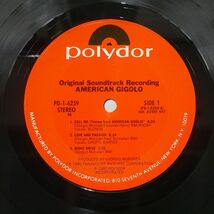 米 GIORGIO MORODER/AMERICAN GIGOLO/POLYDOR PD16259 LP_画像2