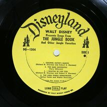 米 OST/SONGS FROM THE JUNGLE BOOK/DISNEYLAND DQ1304 LP_画像2