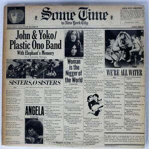 米 JOHN LENNONYOKO ONO/SOMETIME IN NEW YORK CITY/CAPITOL SVBB3392 LP