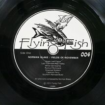 米 NORMAN BLAKE/FIELDS OF NOVEMBER/FLYING FISH 004 LP_画像2