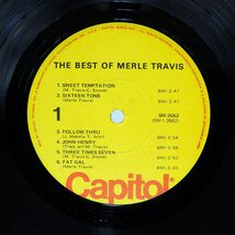 米 MERLE TRAVIS/BEST OF/CAPITOL SM2662 LP_画像2
