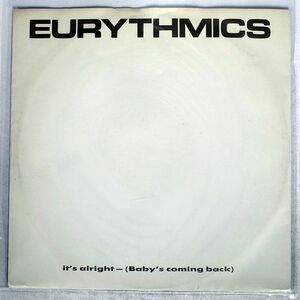 EURYTHMICS/IT’S ALRIGHT(BABY’S COMING BACK)/RCA PT40376 12