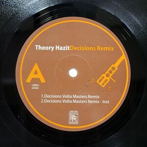 THEORY HAZIT/DECISIONS (REMIX)/REVOLUTION RECORDINGS RRCRD70208 12