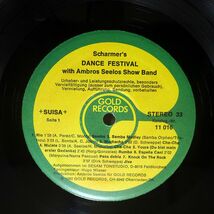 AMBROS SEELOS SHOW BAND/SCHARMER’S DANCE FESTIVAL/GOLD 11016 LP_画像2