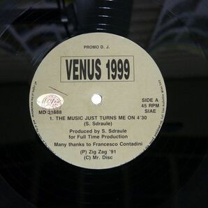 VENUS 1999/THE MUSIC JUST TURNS ME ON/MR. DISC ORGANIZATION MD31688 12の画像1