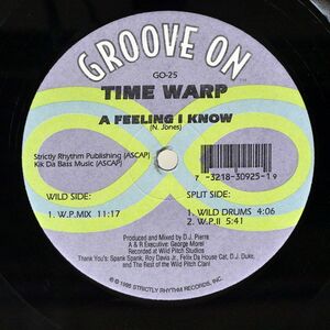 TIME WARP/A FEELING I KNOW/GROOVE ON GO25 12