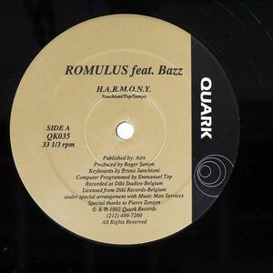 ROMULUS FEAT. BAZZ/H.A.R.M.O.N.Y./QUARK QK035 12