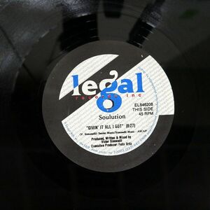 SOULUTION/GIVIN’ IT ALL I GOT/E LEGAL EL846208 12