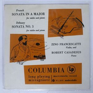フランチェスカッティ/フランク : ヴァイオリンソナタ/COLUMBIA MASTERWORKS WL5070 LP