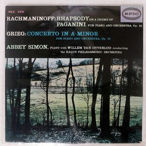 ABBEY SIMON/RACHMANINOFF/RHAPSODY ON A THEME OF PAGANINI FOR PIANO AND ORCHESTRA,OP.43/EPIC NLC106 LP