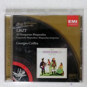 GEORGES CZIFFRA/LISZT : 10 HUNGARIAN RHAPSODIES/EMI 7243 5 67555 2 9 CD □