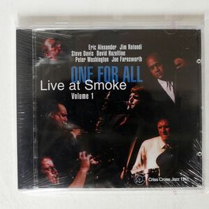 未開封 ONE FOR ALL/LIVE AT SMOKE, VOL. 1/CRISS CROSS CRISS 1211 CD CD □