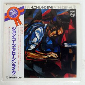 帯付き JOHN COATES,JR/ALONE AND LIVE AT DEER HEAD/PHILIPS RJ7444 LP