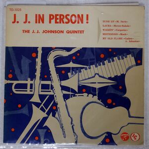 J.J. JOHNSON/J.J. IN PERSON/COLUMBIA TD1025 10