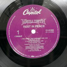 米 MEGADETH/RUST IN PEACE/CAPITOL C191935 LP_画像2