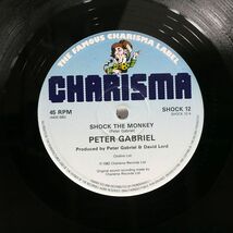 英 PETER GABRIEL/SHOCK THE MONKEY/CHARISMA SHOCK12 12_画像2