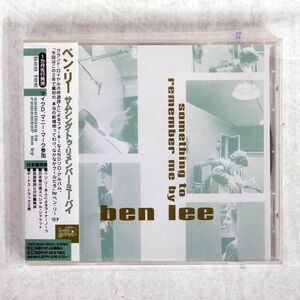 BEN LEE/SOMETHING TO REMEMBER ME BY/GRAND ROYAL TOCP50156 CD □