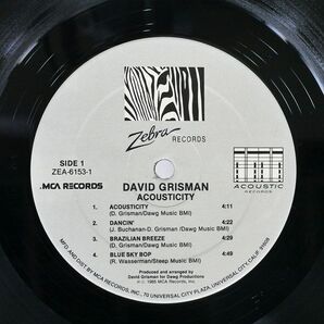 米 DAVID GRISMAN/ACOUSTICITY/ZEBRA ACOUSTIC ZEA6153 LPの画像2