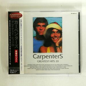 CARPENTERS/GREATEST HITS 20/PRINCE FGS-202 CD □