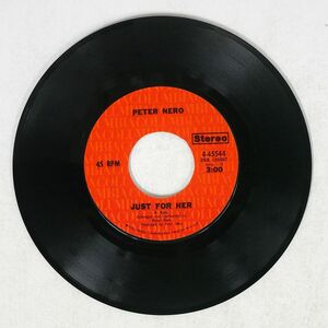 PETER NERO/BRIAN’S SONG JUST FOR HER/COLUMBIA 445544 7 □
