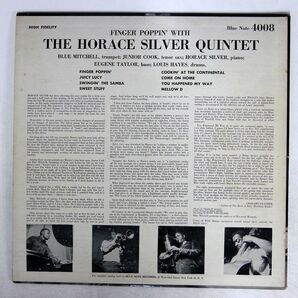 HORACE SILVER/FINGER POPPIN’/BLUE NOTE BLP4008 LPの画像2