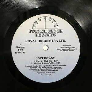 ROYAL ORCHESTRA LTD./GET DOWN/FOURTH FLOOR FF1117 12