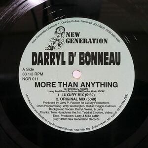 DARRYL D’BONNEAU/MORE THAN ANYTHING/NEW GENERATION NGR011 12