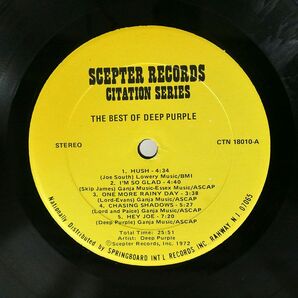 米 DEEP PURPLE/BEST OF/SCEPTER CTN18010 LPの画像2