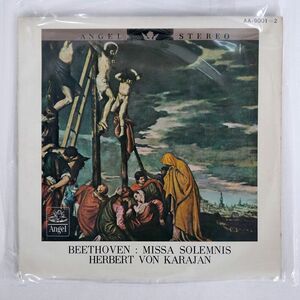 赤盤 KARAJAN/BEETHOVEN:MISSA SOLEMNIS/ANGEL AA9001 LP