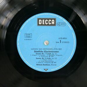 独 ヴィルヘルム・バックハウス/ベートーヴェン ピアノソナタ全集/DECCA 635495 LPの画像2