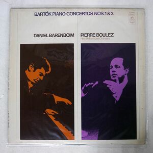 米 BARENBOIM/BOULEZ/BARTOK: PIANO CONCERTOS NOS. 1 & 3/ANGEL S-36605 LP