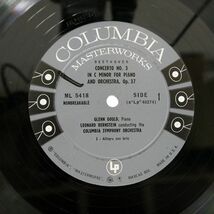 米 6EYES 初出 グレン・グールド, バーンスタイン/ベートーヴェン ピアノ協奏曲 第3番/COLUMBIA ML 5418 LP_画像2