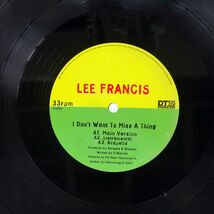 LEE FRANCIS/I DON’T WANT TO MISS A THING/DOUBLE TOP RECORDINGS DT016T 12_画像2