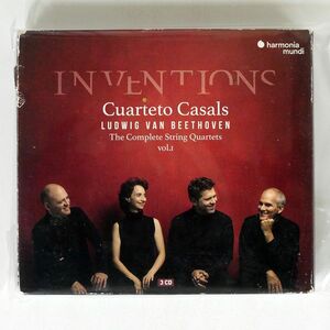 デジパック CUARTETO CASALS/BEETHOVEN/- INVENTIONS (THE COMPLETE STRING QUARTETS VOL. I)/HARMONIA MUNDI HMM 902400.02 CD