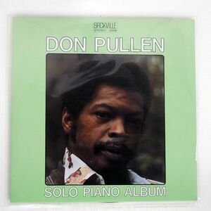 DON PULLEN/SOLO PIANO ALBUM/SACKVILLE 3008 LP