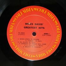 MILES DAVIS/GREATEST HITS/COLUMBIA PC9808 LP_画像2